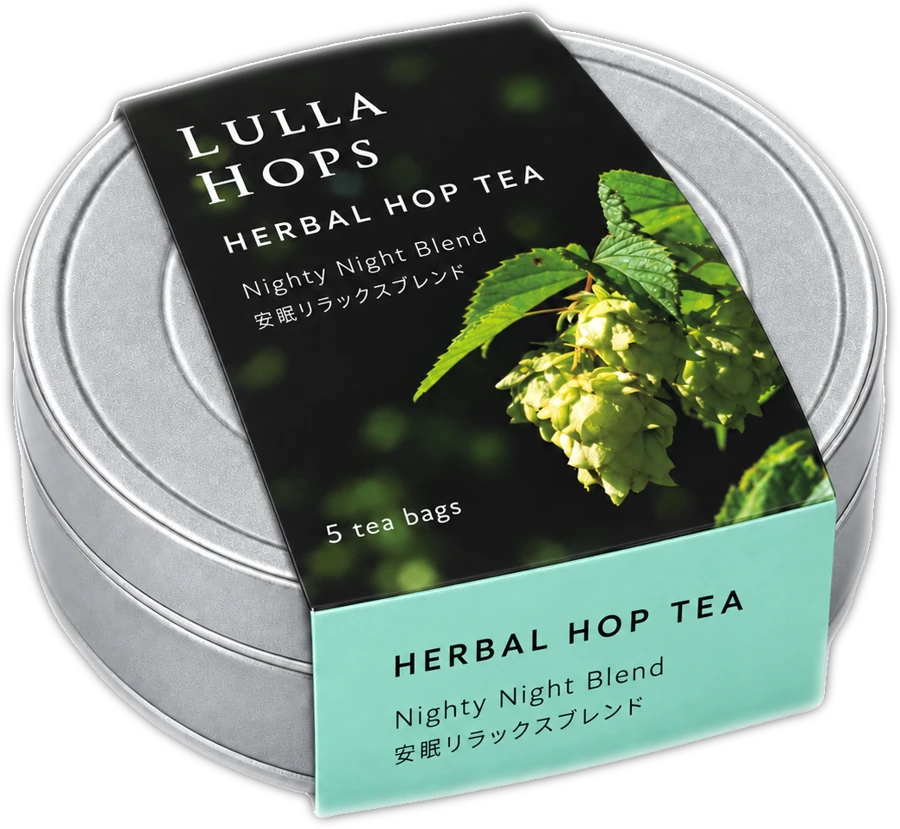 HERBAL HOP TEA の缶